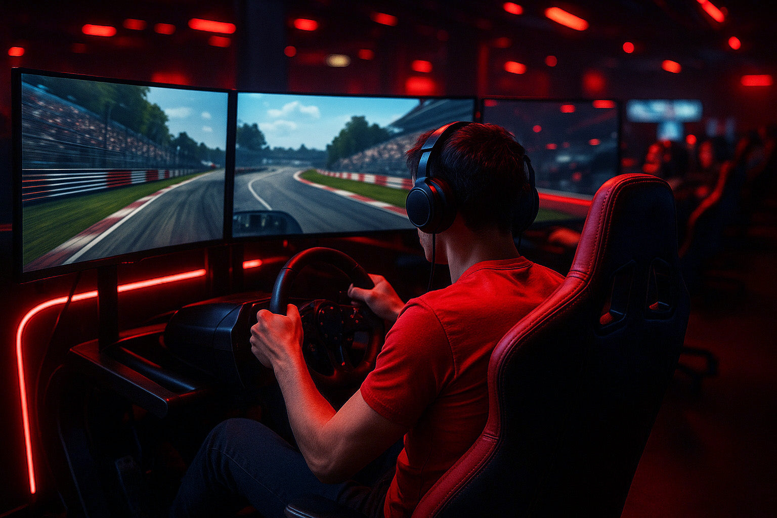 People racing simulators at SimHub